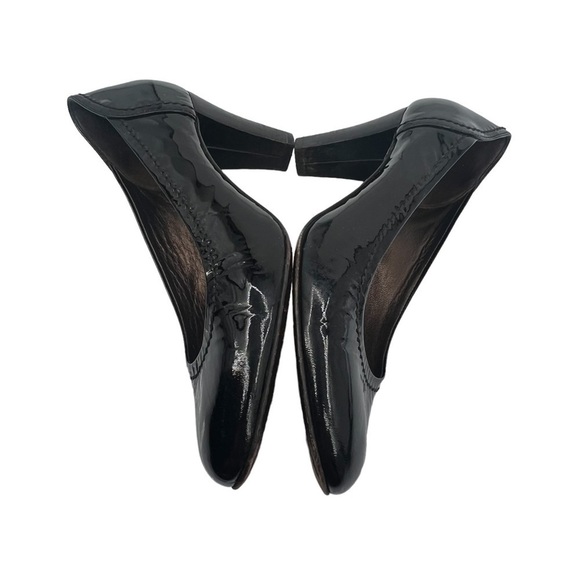 Attilio Giusti Leombruni Black Patent Leather Heels Size 37 Women’s - Picture 6 of 10